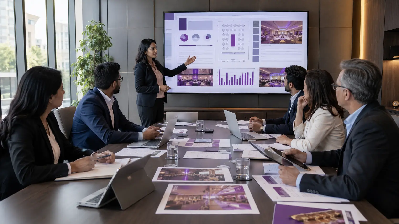 MICE management company RFP planning meeting with a corporate procurement team